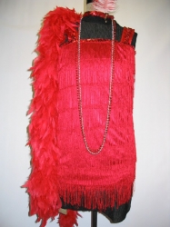 red fringe flapper
